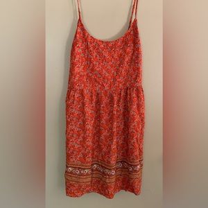 Old Navy Floral Print Mini Dress Spaghetti Strap